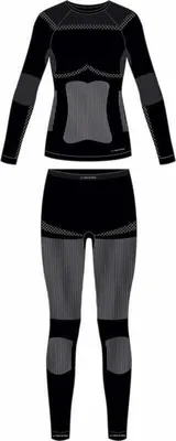 Produktbild von Viking Ilsa Lady Set Thermal Underwear Black/Grey L Thermischeunterwäsche