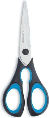 Produktbild von 3 Claveles Ergo-Schere de Küche 200 mm Schwarz, Blau, Edelstahl Universal