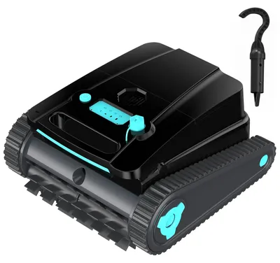 Produktbild von Poolroboter - H2 automatischer Poolsauger - Kabellos 5200 mAh Akku 120 Min Laufzeit - 200 m² Reinigungsfläche - Reinigt Boden Wände Wasserlinie - Selbstparkend - IPX8 wasserdicht - Schwarz