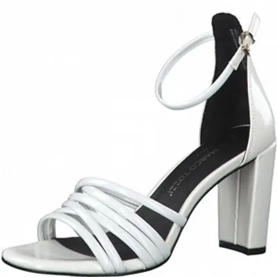 Produktbild von MARCO TOZZI Damen Sandaletten Blockabsatz elegant High Heel 2-28386-28, Größe:36 EU, Farbe:Weiß