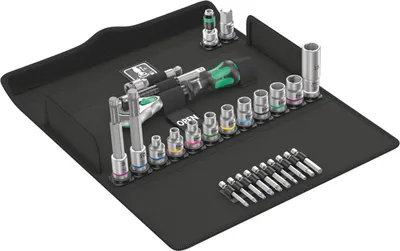 Produktbild von Wera 05004175001 - Zyklop Speed-Knarrensatz 3/8