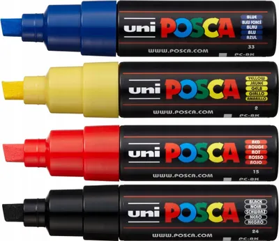 Obrázok produktu pre Posca Uni Mix Sada 4 Farieb, Hroty Pc-8K 205111