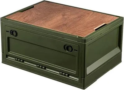 Produktbild von Famanu Campingbox Organizer mit Deckel - 35L, Grün
