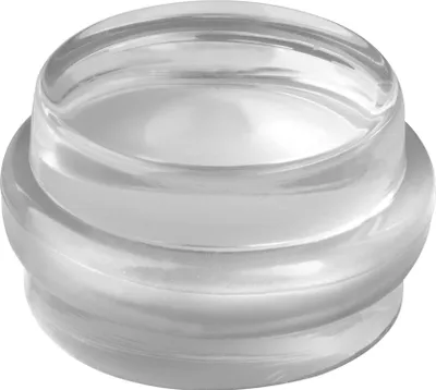 Obrázek produktu pro Walteco Dveřní zarážka, průměr 38x21mm, transparentní, samolepicí