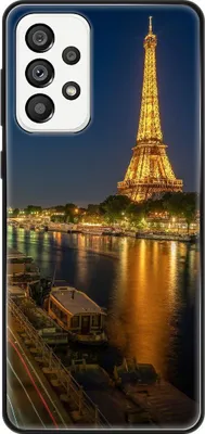 Produktbild von König Design Hülle kompatibel mit Samsung Galaxy A73 5G Kunststoff Soft Handyhülle - Handy Case Eifelturm