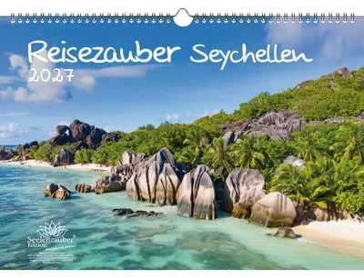 Produktbild von Reisezauber Seychellen DIN A3 Kalender für 2027 Urlaub Reise Strand Meer - Seelenzauber