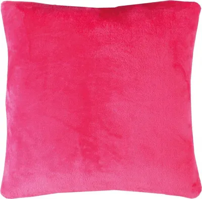 Produktbild von Kissenhülle Kuschel "Celina", in der Größe "40 x 40cm" - Pink - Kissenbezug mit Reißverschluss