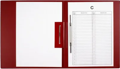 Image de Classeur pour dossiers personnels (n&b) bordeaux - Biurfol