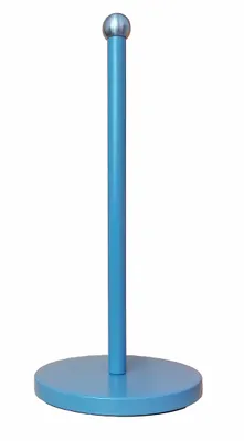 Produktbild von KÜCHENROLLENHALTER 34cm aus Metall Küchenpapierhalter Rollenhalter Ständer 34 (Blau)