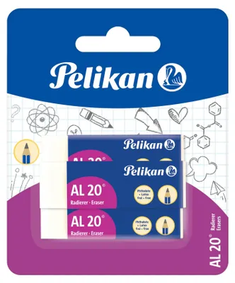 Obrázok produktu pre Pelikan Kunststoff-Radierer AL 20, Blisterkarte