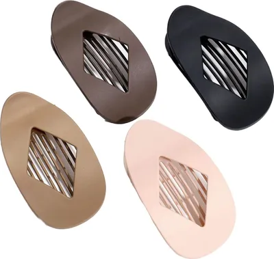 Produktbild von 4/6 Stück Haarspangen, leistungsstarke Entenschnabel-Haarnadel mit 12 Krallenzähnen, mattierte Oberfläche, Haarklammer, Haarschmuck