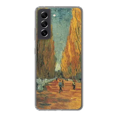 Produktbild von MuchoWow® Handyhülle Schutzhülle Hülle für Samsung Galaxy S21 FE Elysische Felder - Vincent van Gogh Silikon Softcase Handy Hülle - Mobiltelefonhülle