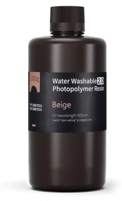Wasserwaschbares 3D-Druckharz 2.0, 1000 g, beige, 395-405 nm
