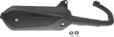 Produktbild von SILENT PRO BLACK Auspuff genehmigt für Piaggio Luft- und Flüssigkeitsmotoren Schwarz