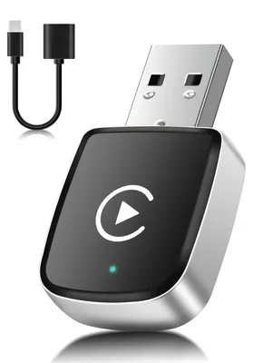 Immagine prodotto di Adattatore wireless per CarPlay - Bluetooth 5.3 e Wi-Fi a 5.8 GHz - con dongle USB-C/A
