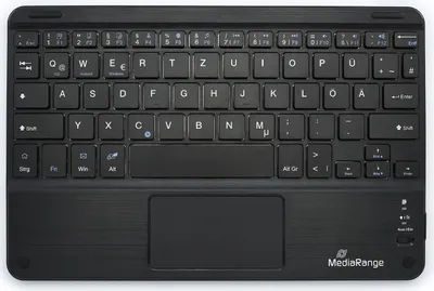 Obrázok produktu pre Klávesnica MediaRange Wireless 64 klávesov Touchpad SK čierna