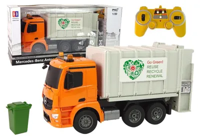 Zdjęcie produktu dla RC śmieciarka Mercedes-Benz Antos Orange Trash