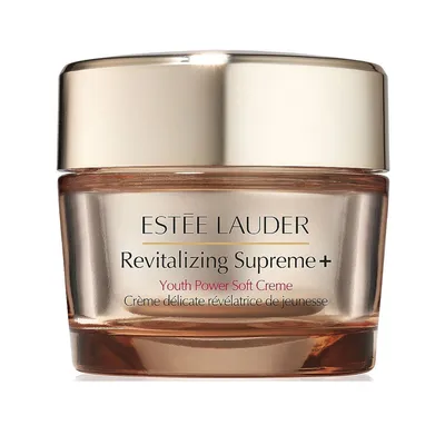 Produktbild von Estée Lauder Revitalizing Supreme+ Youth Power Soft Creme, 30 ml, Gesichts- & Halspflege, Kollagen-Boosting für 10x Kollagen in 3 Tagen, 72h Feuchtigkeit, für Elastizität, Ausstrahlung, Konturen & Porenverfeinerung, mit Hibiskus, Moringa, Kaktus, Hyaluronsäure