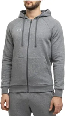 Produktbild von Under Armour Ua Rival Fleece Fz Hoodie-Grau 1379767-025__MD