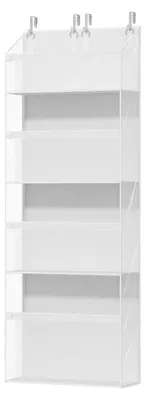 Imagen del producto de Estanterías de pared que ahorran espacio, ideales para colocar detrás de la puerta