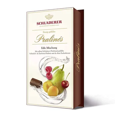 Produktbild von Schladerer Edle Mischung Pralines mit Obstbrand gefüllte Pralinen 127g