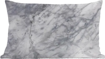 Produktbild von MuchoWow® Zierkissen Sofakissen Wohnzimmer Dekokissen 60x40 cm Marmor - Stein - Grau - Kopfkissen - Polster mit Foto