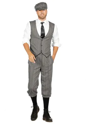 Image de dandy des années 20 gris Taille : 48