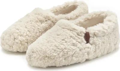 Produktbild von Elbsand Hausschuh Pantolette, Pantoffel, Hüttenschuh beige Größe 38