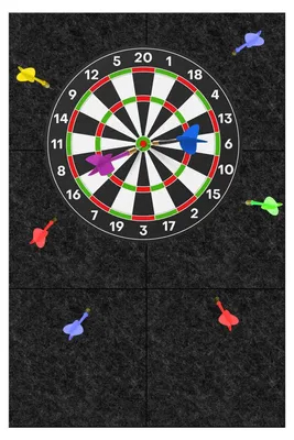 Productafbeelding van Set van 6 Dartboard Wandbeschermers