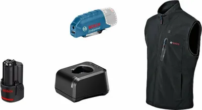 Produktbild von Bosch Professional GHV 12+18V XA M Beheizbare Weste, Größe M (Uni) inkl. Akku 2.0Ah, 06188000G5
