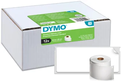 Produktbild von DYMO Etiketten f.Rücksendeadressen 24 Rollen à 500 Etiketten,25x54mm