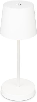 Briloner PIHA USB-C dimmbare Akku-Tischleuchte Außenleuchte Gartenleuchte Kunststoff weiß LED 3000 Kelvin 150 lm IP44 Spritzwasserschutz 2,6 W