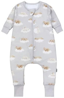 Produktbild von TupTam Baby Schlafsack mit Beinen und Ärmeln  e Materialien, Winterschlafsack 2,5 TOG Unisex, Farbe: Dreambunny, Größe: 104-110