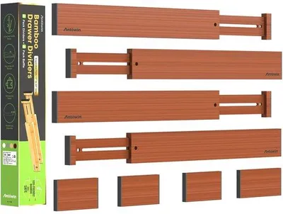 Obrázok produktu pre Rozperná nosná konštrukcia z bambusu, modrá, 43–56 cm, s pružinovým napínaním