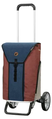Zdjęcie produktu dla Andersen SHOPPER MANUFAKTUR Wózek na zakupy Alu Star Shopper Oli. P 2.0 Niebieski wielokolorowy 111cm