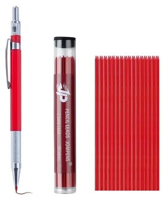 Produktbild von Druckbleistiftminen 2,0 mm 2B farbig 36er Set für Schreiben Skizzieren Zeichnen Rot