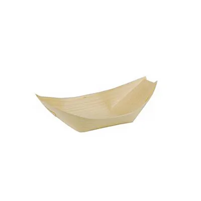 Immagine prodotto di 50 ciotole per alimenti per le dita, legno puro 16,5 cm x 8,5 cm barchette