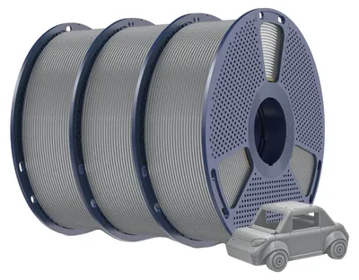 Obrázek produktu pro Filament pro 3D tiskárny, materiál PETG, průměr 1,75 mm, 3 kg, šedá barva