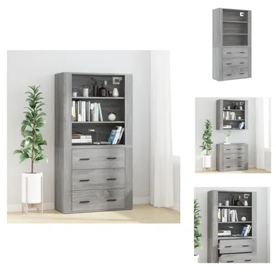Obrázok produktu pre vidaXL Highboard Grey Sonoma materiál na báze dreva - Príborníky