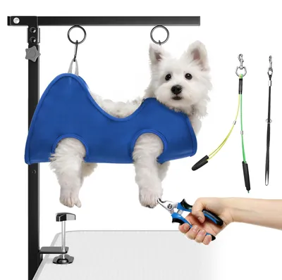 Image de Bras pliable pour tondeuse pour chiens, avec hauteur réglable