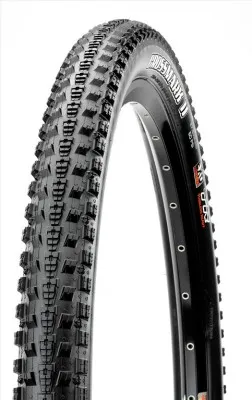 A close-up studio shot of a bicycle tire and rim.