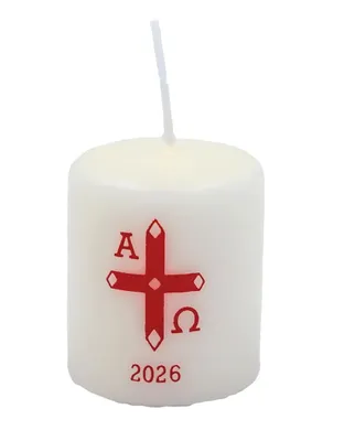 Produktbild von Osterkerze 60 x Ø 50 mm mit Jahreszahl 2026
