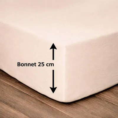 Image de Cearceaf élastique, Lovely Home, 100% bumbac, 160x200cm, 25cm inaltime