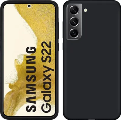 Produktbild von Galaxy S22 5G Hülle, Flüssig Silikon Weich Gummi Schutzhülle für Samsung Galaxy S22 5G Black
