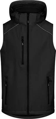 Produktbild von Promodoro 7840 | Herren Softshell Vest wasserdichte Reißverschlüsse - Farbe: Black - Größe: S