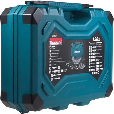 Produktbild von Makita E-06616 Werkzeug-Set 120-tlg. im Koffer