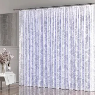 Zdjęcie produktu dla Firanka żakardowa gotowa Goria na taśmie 500x250 cm biała - 250 cm 500 cm