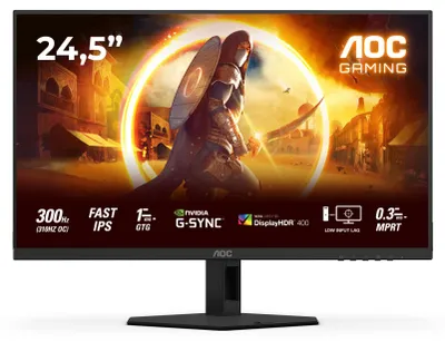 Immagine prodotto di AOC G4 25G4SRE Monitor PC 62,2 cm (24.5") 1920 x 1080 Pixel Full HD LED Nero, Rosso