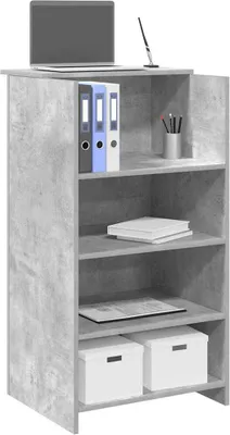 Produktbild von Empfangstheke Betongrau 55x50x103,5 cm Holzwerkstoff