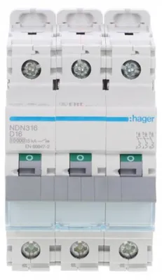 Imagen del producto de Hager NDN316 - Tipo D